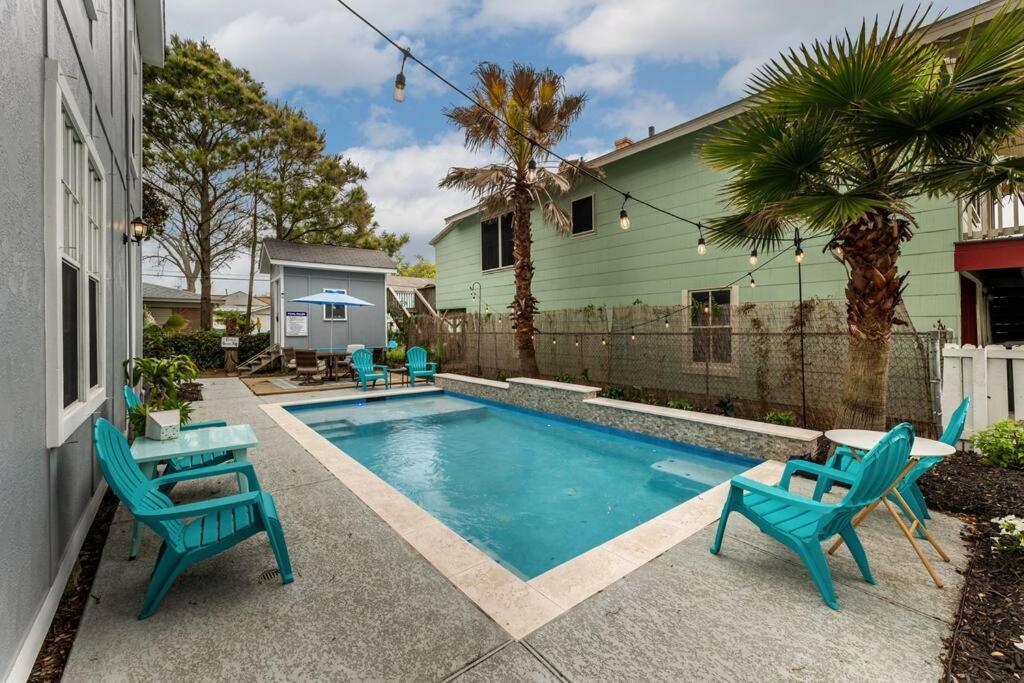 Villa 5/3 With A Heated Pool 2 Min From Beach, Updated Galveston Exterior foto